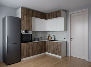 Кухонный гарнитур Старое Дерево 2200*1700 (Стол. 38мм) в Лесном - lesnoy.mebel24.online | фото