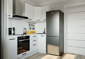Кухонный гарнитур угловой Жемчуг 2200х1000 (Стол. 26мм) в Лесном - lesnoy.mebel24.online | фото