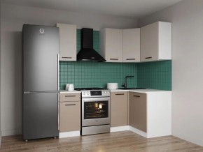Кухонный гарнитур угловой Каппучино 2000*1200 (Стол. 38мм) в Лесном - lesnoy.mebel24.online | фото
