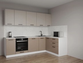 Кухонный гарнитур угловой Каппучино 2600*1600 (Стол. 26мм) в Лесном - lesnoy.mebel24.online | фото