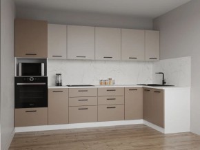 Кухонный гарнитур угловой Каппучино 3200*1400 (Стол. 26мм) в Лесном - lesnoy.mebel24.online | фото
