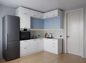 Кухонный гарнитур угловой Капри 2200*1700 (Стол. 38мм) в Лесном - lesnoy.mebel24.online | фото