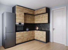 Кухонный гарнитур угловой Крафт 2200*1700 (Стол. 26мм) в Лесном - lesnoy.mebel24.online | фото