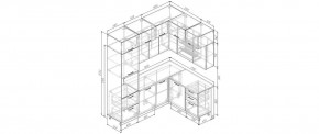 Кухонный гарнитур угловой Крафт 2200*1700 (Стол. 26мм) в Лесном - lesnoy.mebel24.online | фото 2