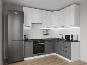 Кухонный гарнитур угловой Санторини 2200*1600 h950 (Стол. 38мм) в Лесном - lesnoy.mebel24.online | фото