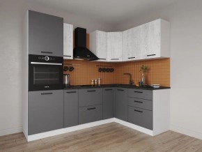 Кухонный гарнитур угловой Санторини 2400*1600 (Стол. 38мм) в Лесном - lesnoy.mebel24.online | фото