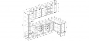 Кухонный гарнитур угловой Санторини 3200*1400 (Стол. 26мм) в Лесном - lesnoy.mebel24.online | фото 2