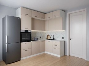 Кухонный гарнитур угловой Шампань 2200*1700 (Стол. 26мм) в Лесном - lesnoy.mebel24.online | фото