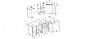 Кухонный гарнитур угловой Шимо 2200х1000 (Стол. 26мм) в Лесном - lesnoy.mebel24.online | фото 2
