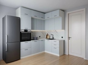 Кухонный гарнитур угловой Смоки 2200*1700 (Стол. 38мм) в Лесном - lesnoy.mebel24.online | фото