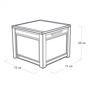 Квадратный сундук Cube Rattan 208 л в Лесном - lesnoy.mebel24.online | фото 5