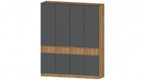 ЛЕНОРА Шкаф 4х створчатый (графит) в Лесном - lesnoy.mebel24.online | фото