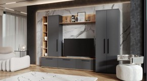 ЛЕВАНТЕ Гостиная (дуб вотан/графит) в Лесном - lesnoy.mebel24.online | фото