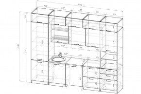 ЛОТОС Кухонный гарнитур Экстра 5 (3000 мм) в Лесном - lesnoy.mebel24.online | фото 2