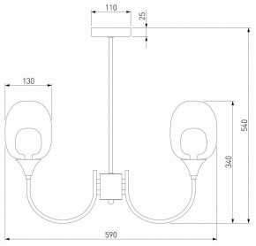 Люстра на штанге Eurosvet Spritz 70217/6 латунь в Лесном - lesnoy.mebel24.online | фото 5