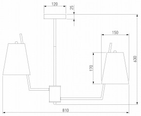 Люстра на штанге Eurosvet Topanga 60173/8 латунь в Лесном - lesnoy.mebel24.online | фото 4