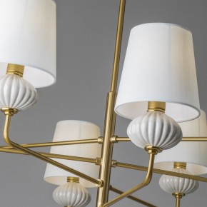 Люстра на штанге Freya Ceramics FR2029PL-08BS в Лесном - lesnoy.mebel24.online | фото 7
