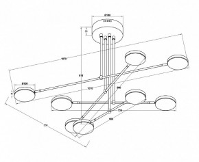 Люстра на штанге Maytoni Fad MOD070PL-L48W3K в Лесном - lesnoy.mebel24.online | фото 3