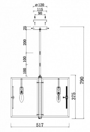 Люстра на штанге Maytoni Marmo MOD099PL-06G в Лесном - lesnoy.mebel24.online | фото 4