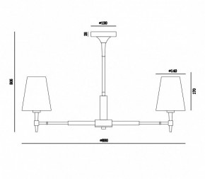 Люстра на штанге Maytoni Zaragoza H001CL-07BS в Лесном - lesnoy.mebel24.online | фото 4