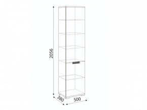 Мармарис (гостиная) М12 Пенал в Лесном - lesnoy.mebel24.online | фото 2