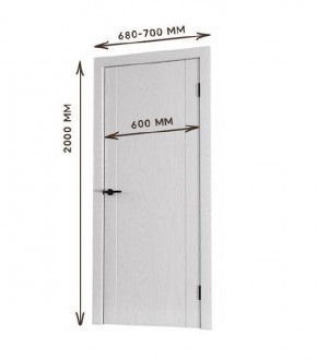 Межкомнатная дверь Bolivar Каньон браун (комплект) 600 в Лесном - lesnoy.mebel24.online | фото