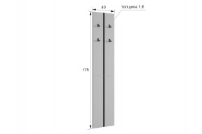 МЕРСИ Прихожая (модульная) графит в Лесном - lesnoy.mebel24.online | фото 2