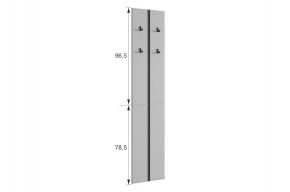 МЕРСИ Прихожая (модульная) графит в Лесном - lesnoy.mebel24.online | фото 3