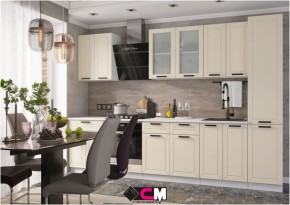 Модульная кухня Альфа холст брюле в Лесном - lesnoy.mebel24.online | фото 1