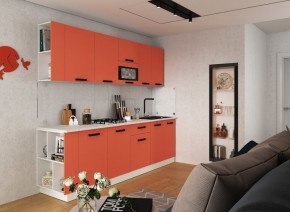 Модульная кухня Осло карбон манго в Лесном - lesnoy.mebel24.online | фото 1