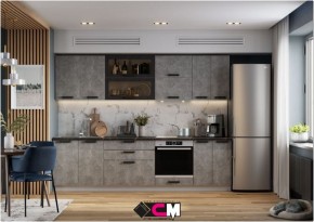 Модульная кухня Пасаденна ателье светлое в Лесном - lesnoy.mebel24.online | фото 1