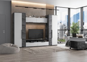 МОНИКА Гостиная (модульная) айрон рок в Лесном - lesnoy.mebel24.online | фото 1