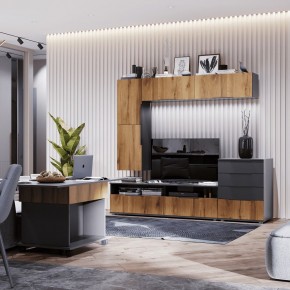 МОНИКА Гостиная (темно серый) в Лесном - lesnoy.mebel24.online | фото 1
