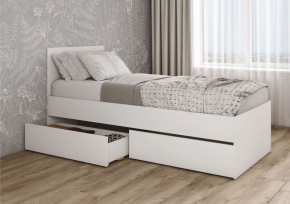 МОРИ КРМЯ 900.1/1 Кровать с нишей под ящики (настил) белый в Лесном - lesnoy.mebel24.online | фото 2