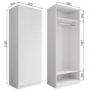 МОРИ МШ 800.1 Шкаф (графит) в Лесном - lesnoy.mebel24.online | фото 2
