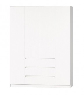 МС "Хилтон" Шкаф №1 1600 (Белый текстурный) в Лесном - lesnoy.mebel24.online | фото