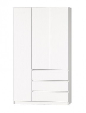 МС "Хилтон" Шкаф №2 1200 (Белый текстурный) в Лесном - lesnoy.mebel24.online | фото