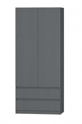 МС "Хилтон" Шкаф №3 900 (Графит) в Лесном - lesnoy.mebel24.online | фото