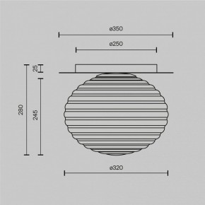 Накладной светильник Maytoni Reels MOD268CL-01B в Лесном - lesnoy.mebel24.online | фото 3