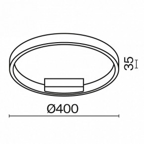 Накладной светильник Maytoni Rim MOD058CL-L25BSK в Лесном - lesnoy.mebel24.online | фото 4