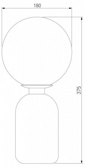 Настольная лампа декоративная Eurosvet Bubble 01197/1 белый в Лесном - lesnoy.mebel24.online | фото 2