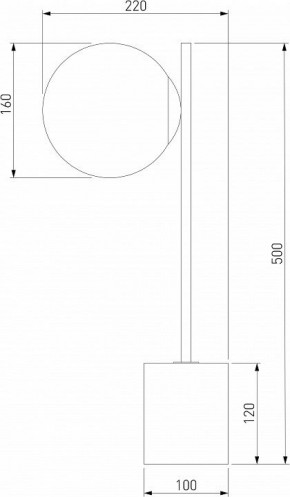 Настольная лампа декоративная Eurosvet Marbella 01157/1 черный в Лесном - lesnoy.mebel24.online | фото 3