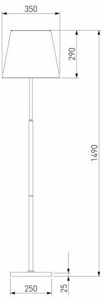 Настольная лампа декоративная Eurosvet Ozark 01156/1 латунь в Лесном - lesnoy.mebel24.online | фото 2