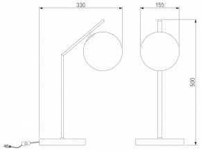 Настольная лампа декоративная Eurosvet Shape 01213/1 хром в Лесном - lesnoy.mebel24.online | фото 3