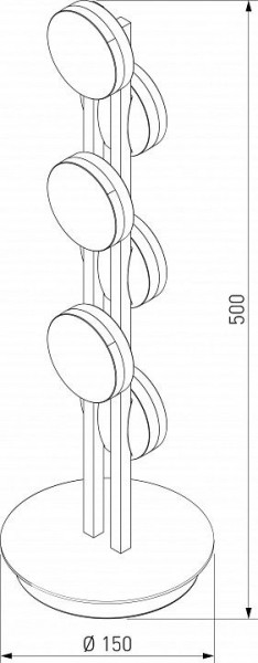 Настольная лампа декоративная Eurosvet Tapioca 90332/6 черный в Лесном - lesnoy.mebel24.online | фото 4