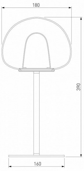 Настольная лампа декоративная Eurosvet Twice 90326/1 черный в Лесном - lesnoy.mebel24.online | фото 2