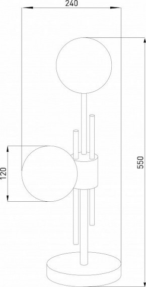 Настольная лампа декоративная Eurosvet Volver 01383/2 латунь в Лесном - lesnoy.mebel24.online | фото 4