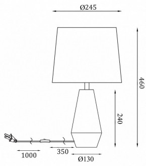 Настольная лампа декоративная Maytoni Calvin Table Z181-TL-01-W в Лесном - lesnoy.mebel24.online | фото 2