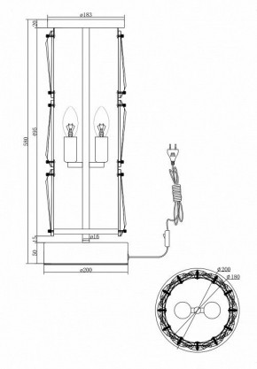 Настольная лампа декоративная Maytoni Puntes MOD043TL-02CH в Лесном - lesnoy.mebel24.online | фото 4