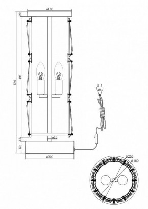 Настольная лампа декоративная Maytoni Puntes MOD043TL-02G в Лесном - lesnoy.mebel24.online | фото 3